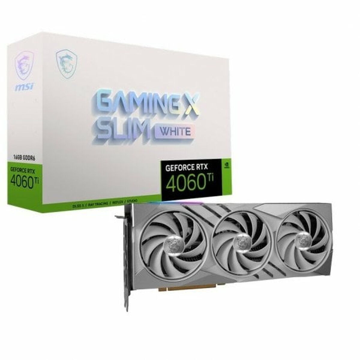 Grafikkarte MSI GEFORCE RTX 4060 TI GAMING X SLIM WHITE 16G Geforce RTX 4060 Ti