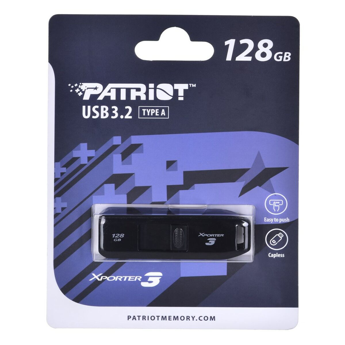 USB Pendrive Patriot Memory Xporter 3 Schwarz 128 GB