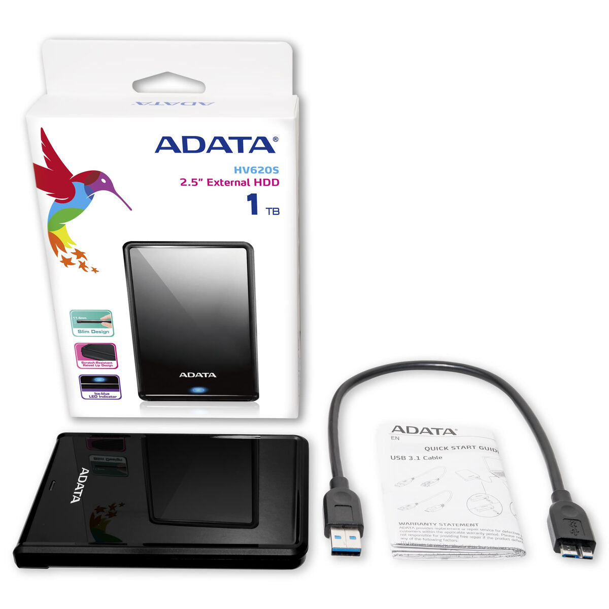 External Hard Drive Adata HV620S 1TB HDD