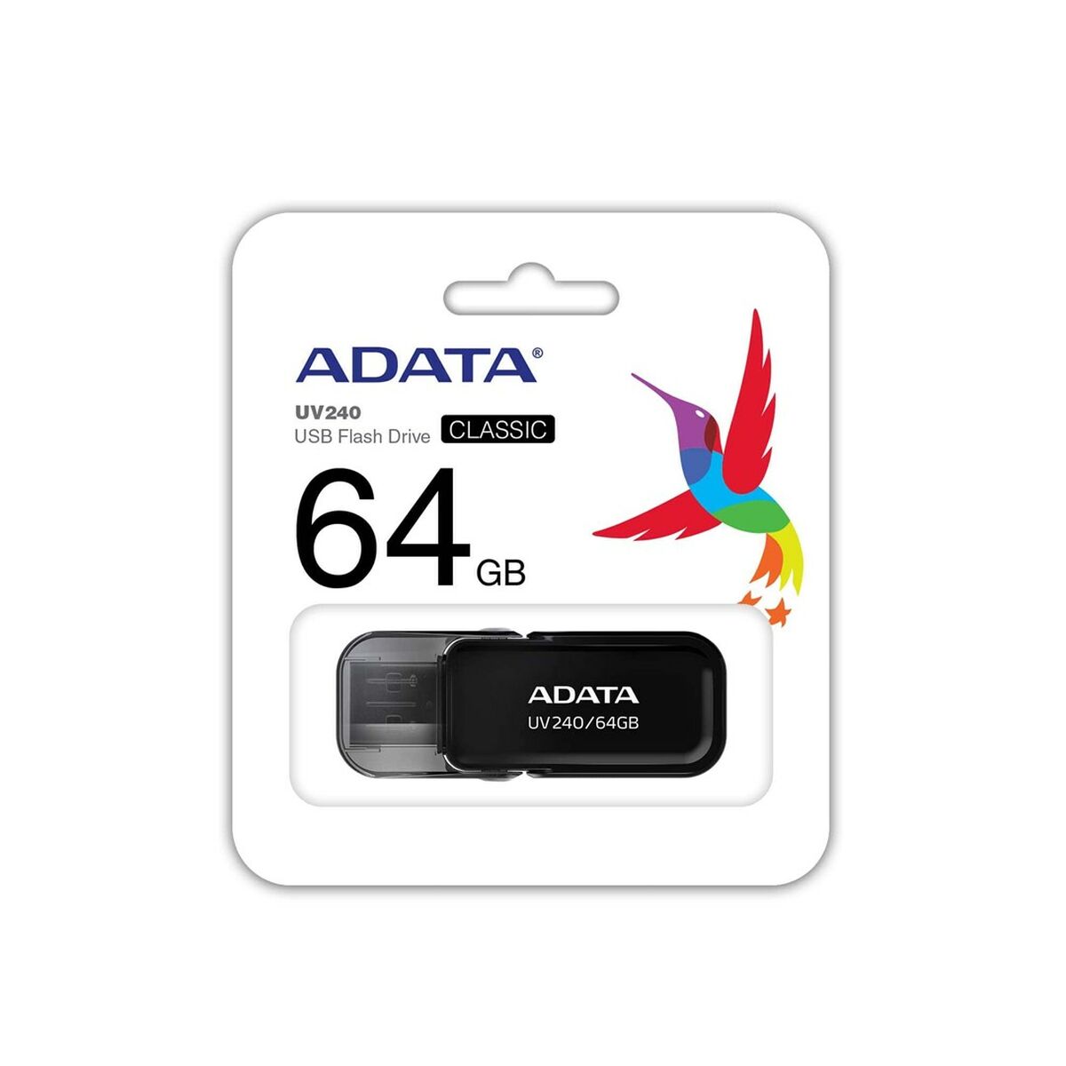 USB Pendrive Adata UV240 Black 64GB