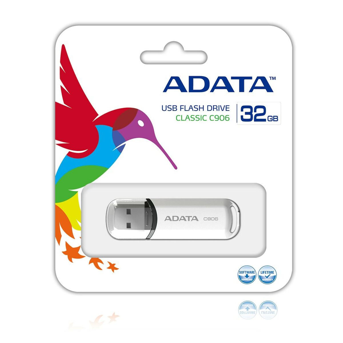 USB Pendrive Adata C906 White 32GB