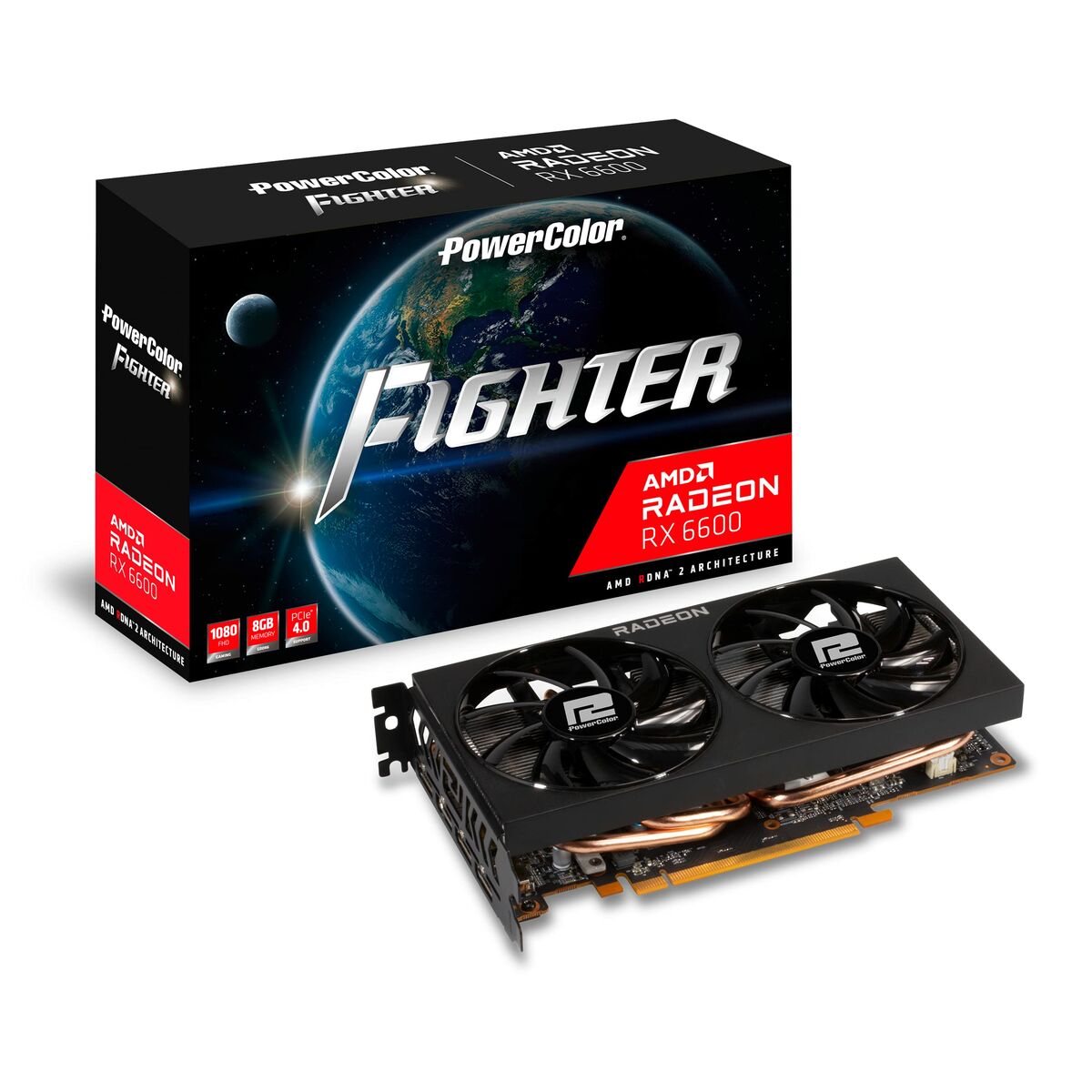 Graphics card Powercolor AXRX 6600 8GBD6-3DH 8GB GDDR6 8GB RAM GDDR6