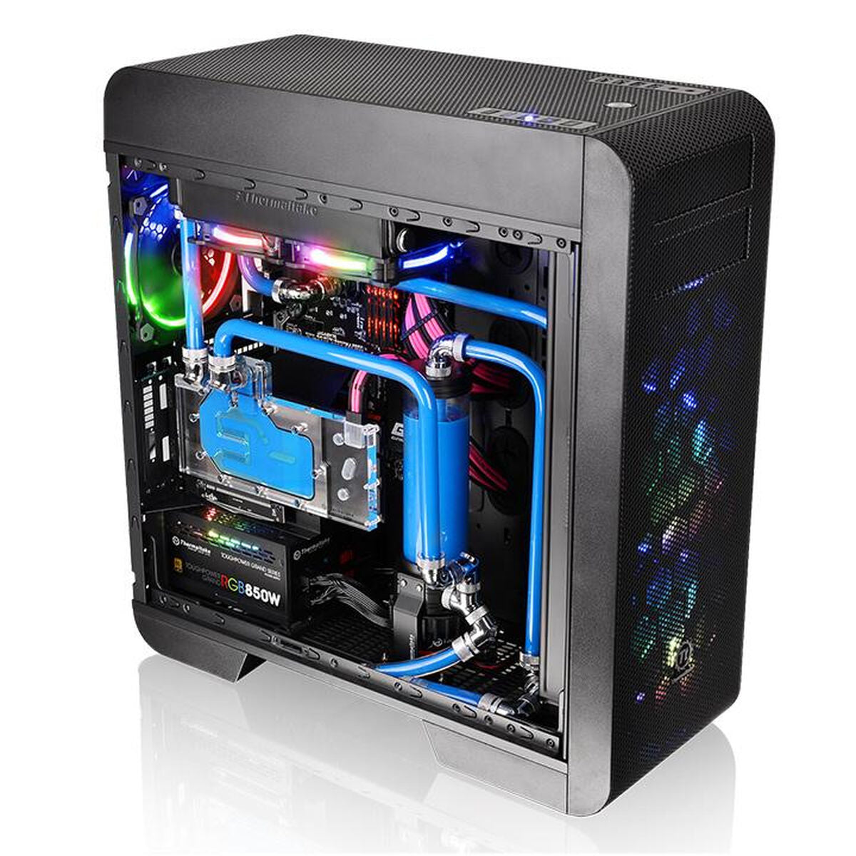 ATX Semi-Tower Case THERMALTAKE Core V71 Tempered Glass Edition Blue Black