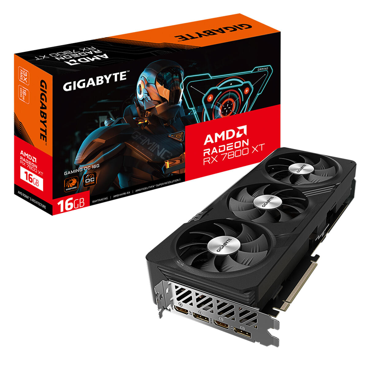 Graphics card Gigabyte Radeon RX 7800 XT AMD RADEON RX 7800 XT 16GB RAM 12GB RAM GDDR6