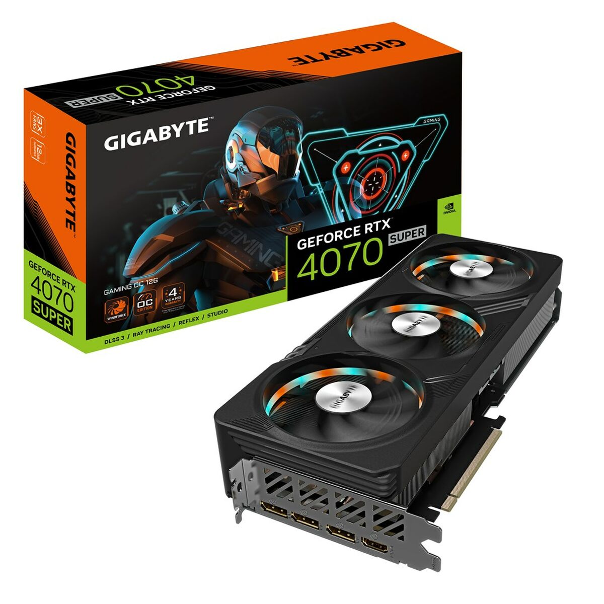 Graphics card Gigabyte GV-N407SGAMING OC-12GD GEFORCE RTX 4070 12GB GDDR6X