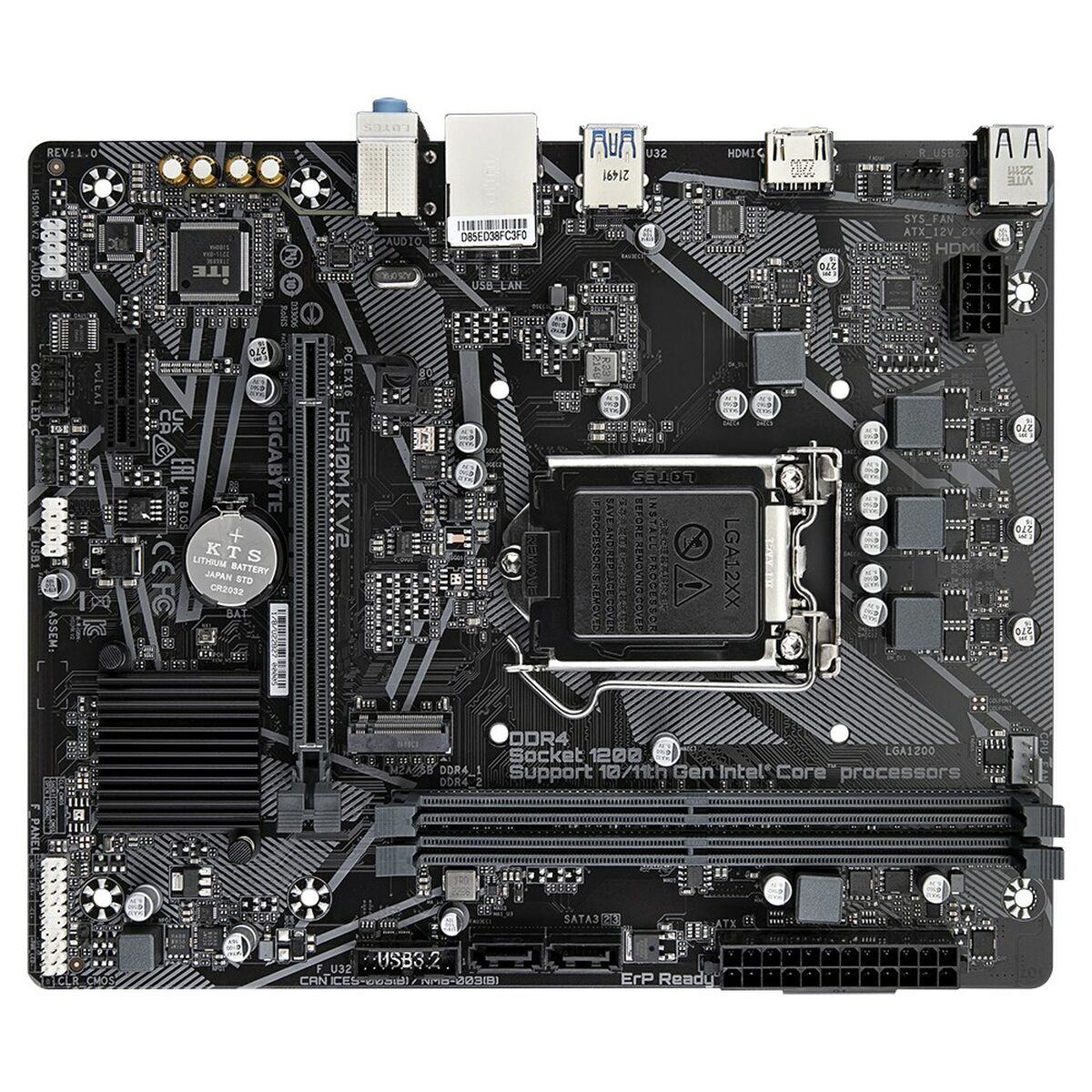 Motherboard Gigabyte H510M K V2 Intel Intel® H470 Express LGA 1200