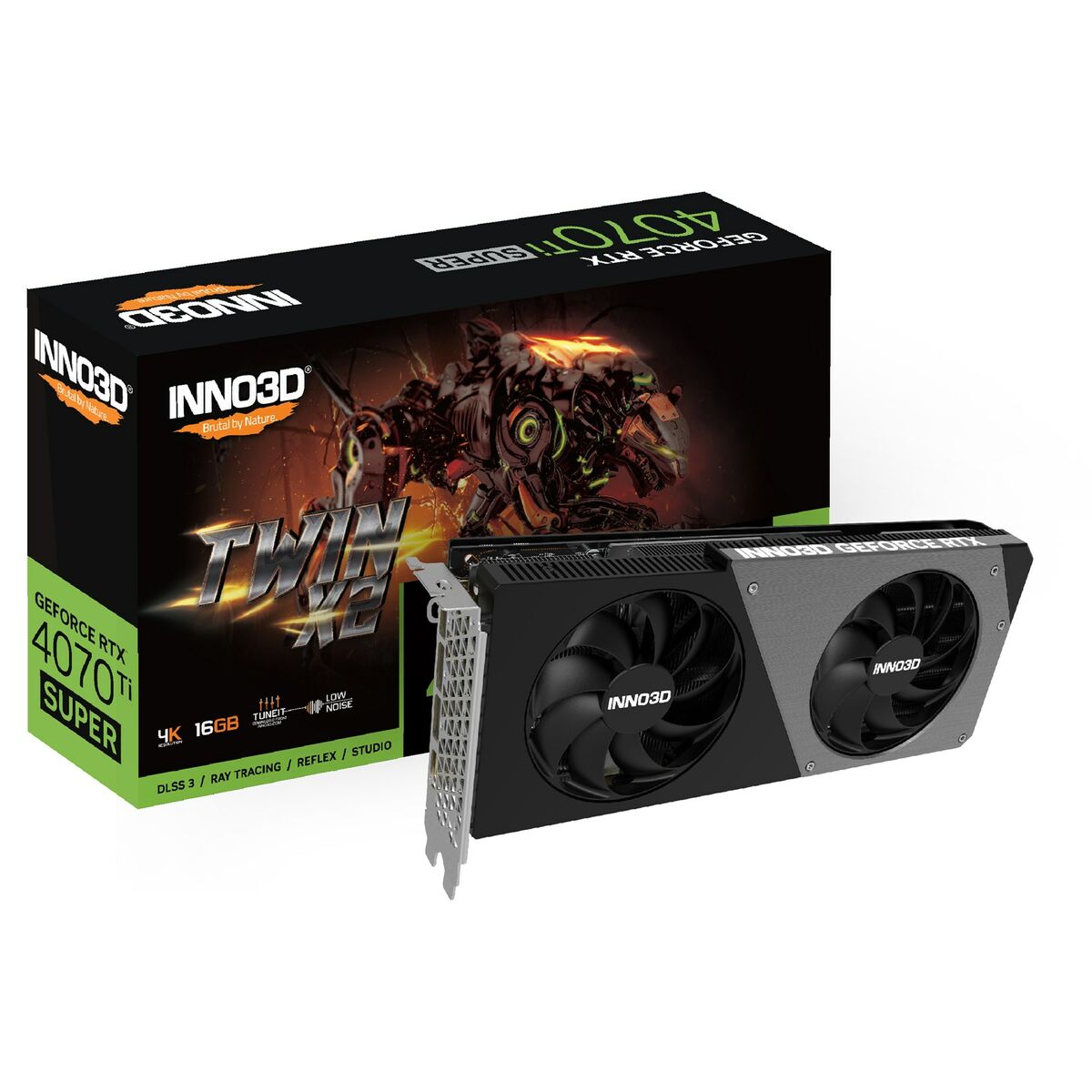 Grafikkarte INNO3D GEFORCE RTX 4070 Ti SUPER TWIN X2 GeForce RTX 4070 Ti