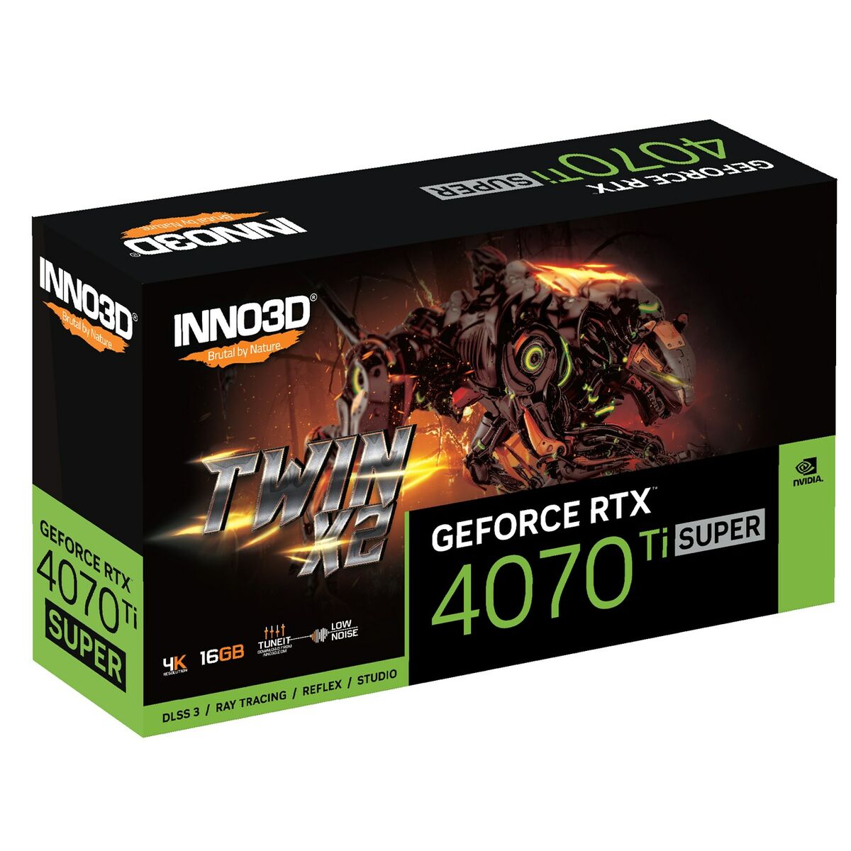 Grafikkarte INNO3D GEFORCE RTX 4070 Ti SUPER TWIN X2 GeForce RTX 4070 Ti