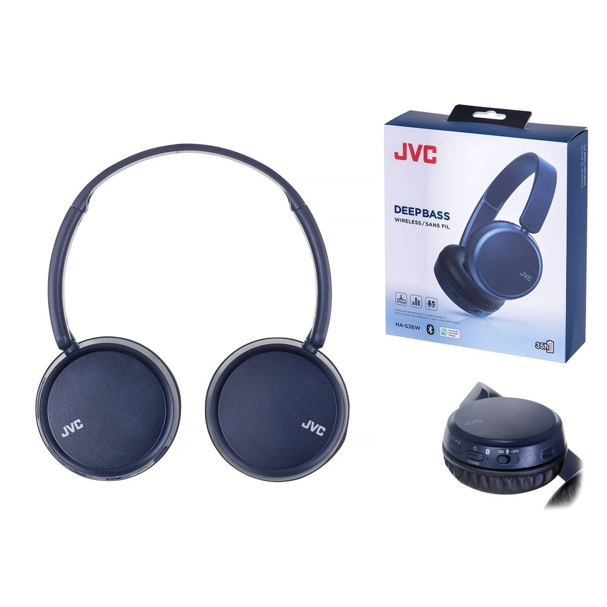 Bluetooth Kopfhörer mit Mikrofon JVC HAS-36WAU Blau