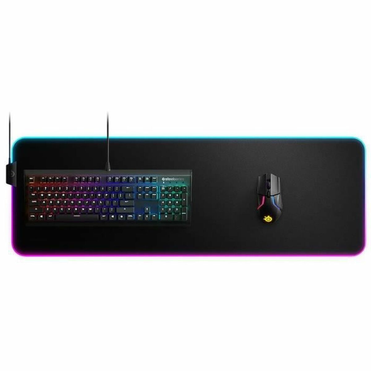 Gaming Mouse Pad SteelSeries Prism Cloth 3XL 59 x 122 x 0.4 cm Black