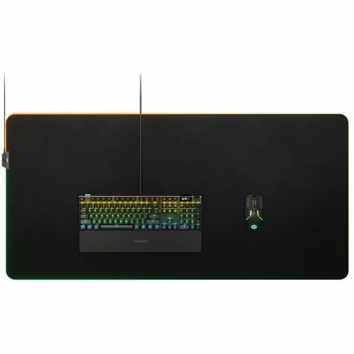 Gaming Mouse Pad SteelSeries Prism Cloth 3XL 59 x 122 x 0.4 cm Black