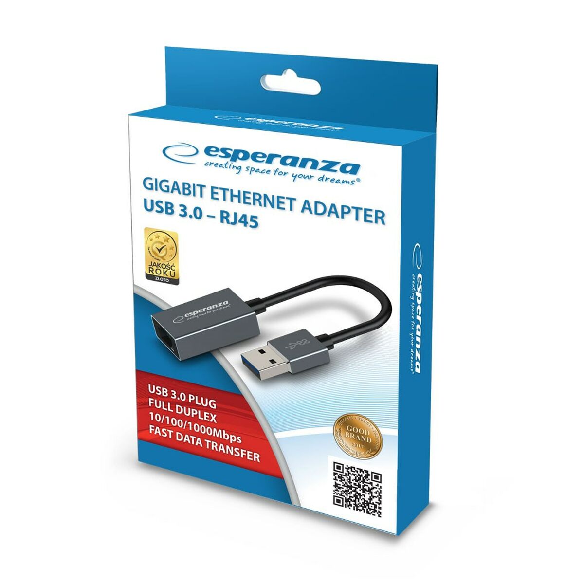 USB to Ethernet adapter Esperanza ENA101 18 cm