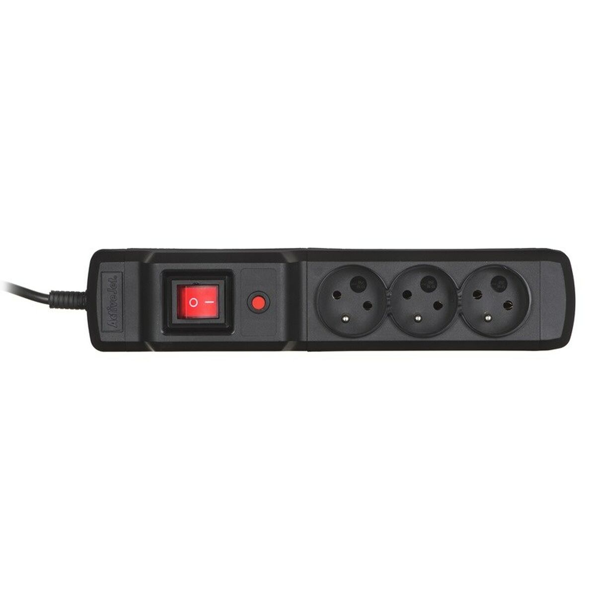 Power strip with 3 sockets with switch Activejet COMBO 3GN (1.5 m)