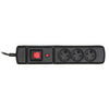 Power strip with 3 sockets with switch Activejet COMBO 3GN (1.5 m)