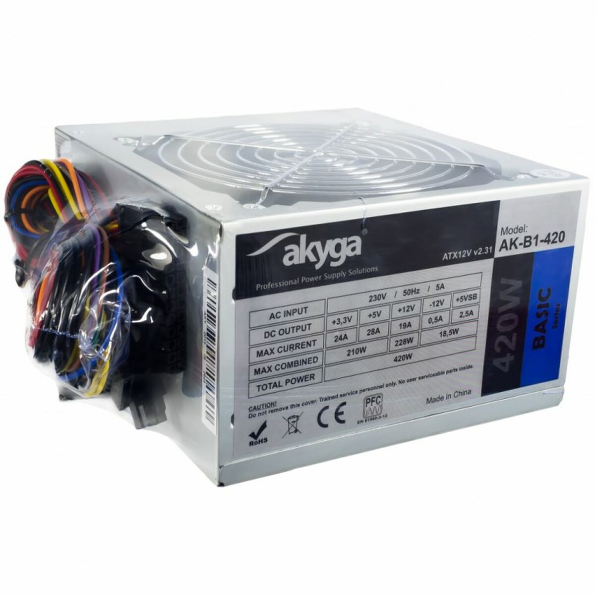 Power source Akyga AK-B1-420 420W ATX RoHS CE REACH