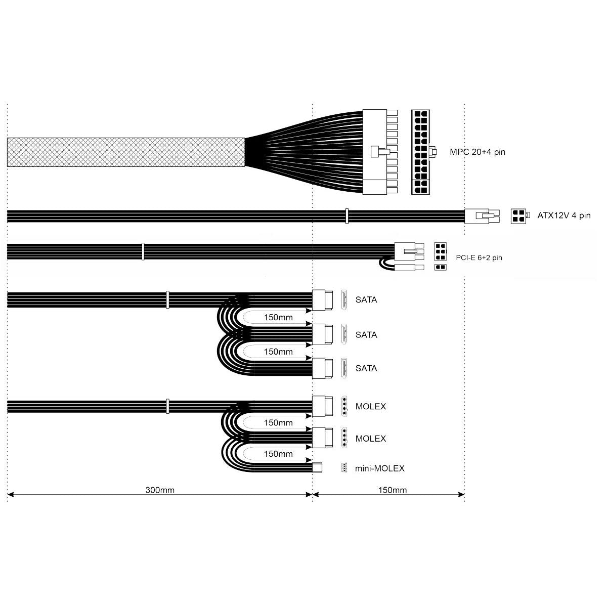 Power source Akyga AK-B1-500 500W RoHS CE Wired ATX