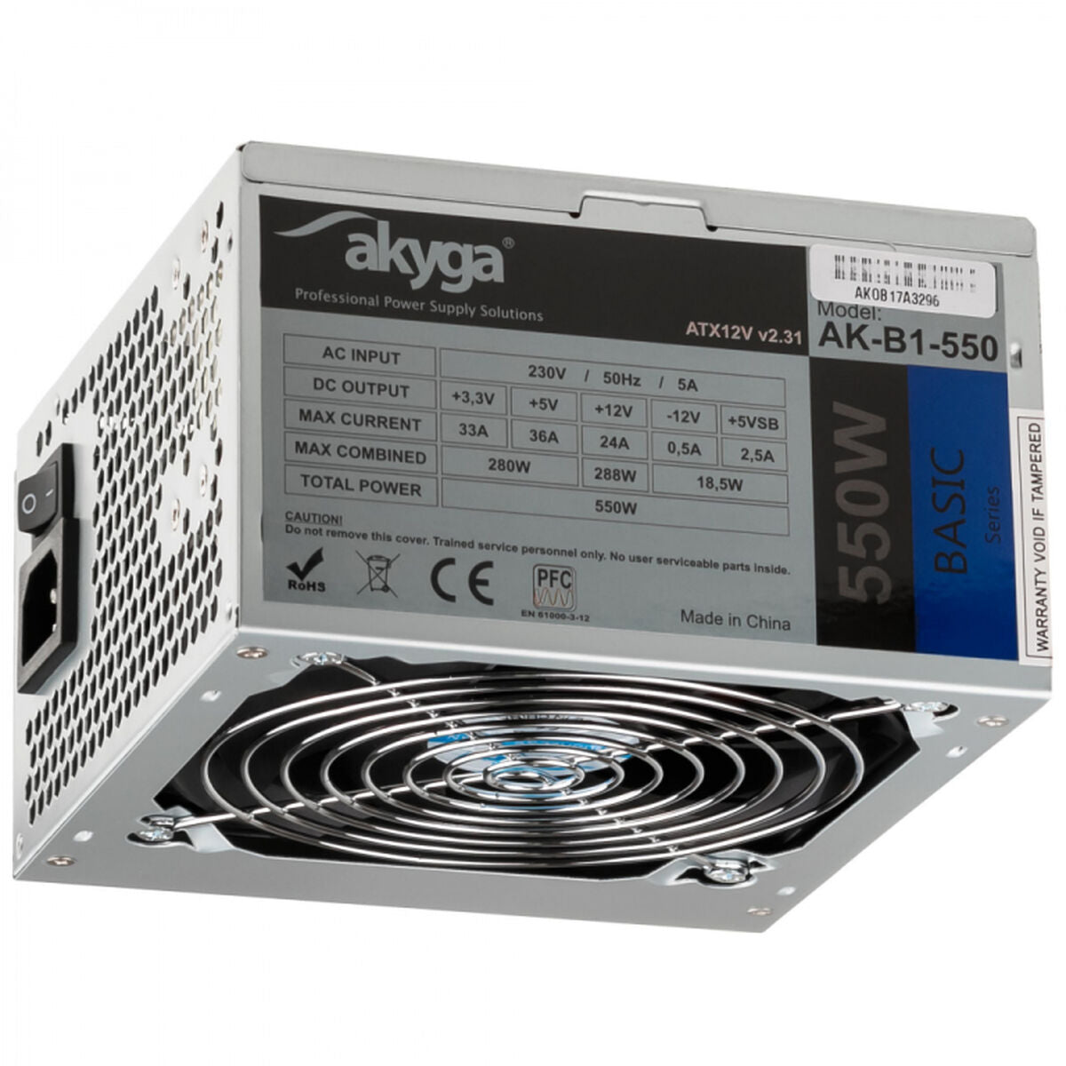 Power source Akyga AK-B1-550 ATX 550 W