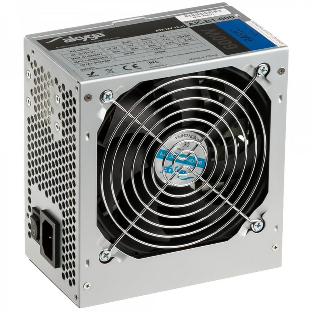 Power source Akyga AK-B1-600 ATX 600W RoHS