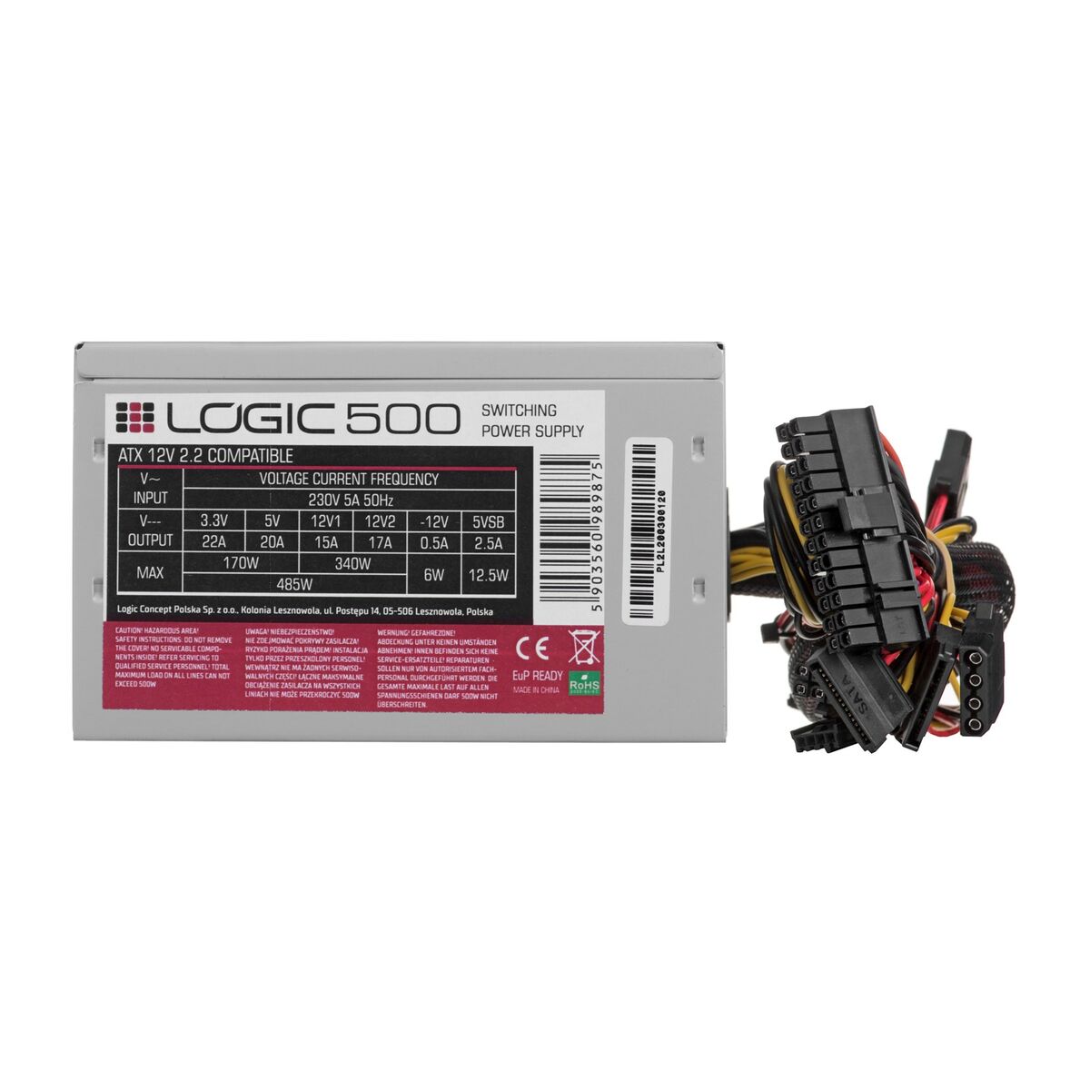 Power source Modecom ZAS-LOGI-LC-500-ATX-PFC ATX 500 W