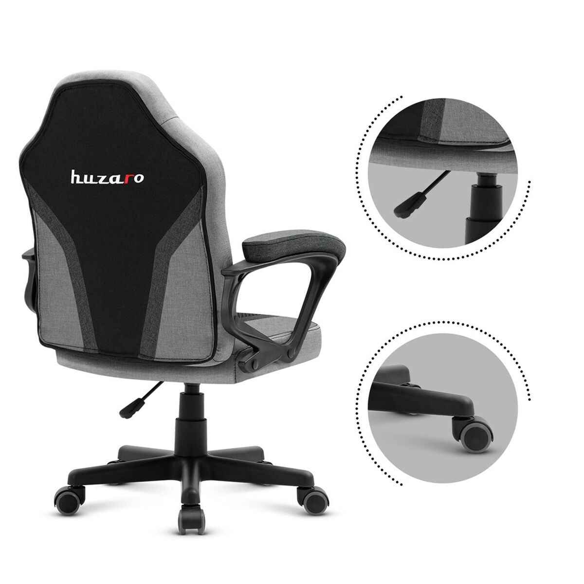 Gaming chair Huzaro Ranger 1.0 Gray Mesh Black/Grey