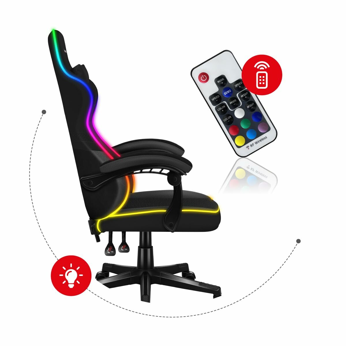 Gaming chair Huzaro HZ-Force 4.4 RGB Black