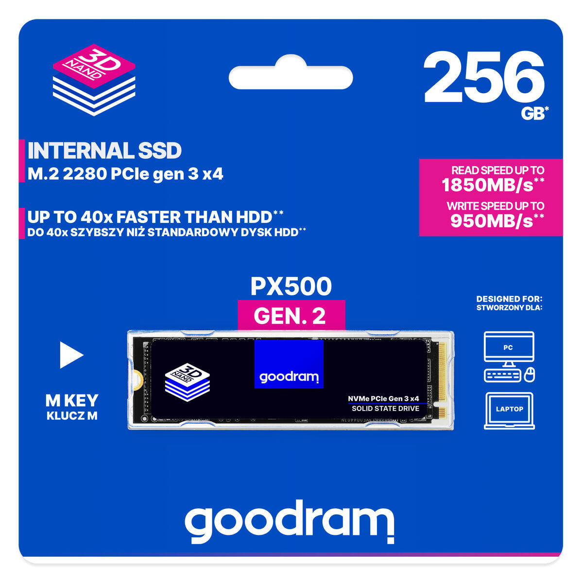 Hard drive GoodRam PX500 Gen.2 256GB SSD