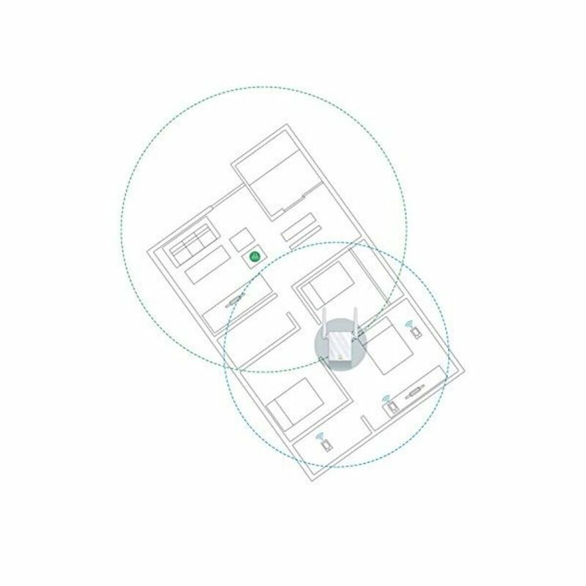 WiFi repeater TP-Link TL-WA855RE V4 300 Mbps RJ45