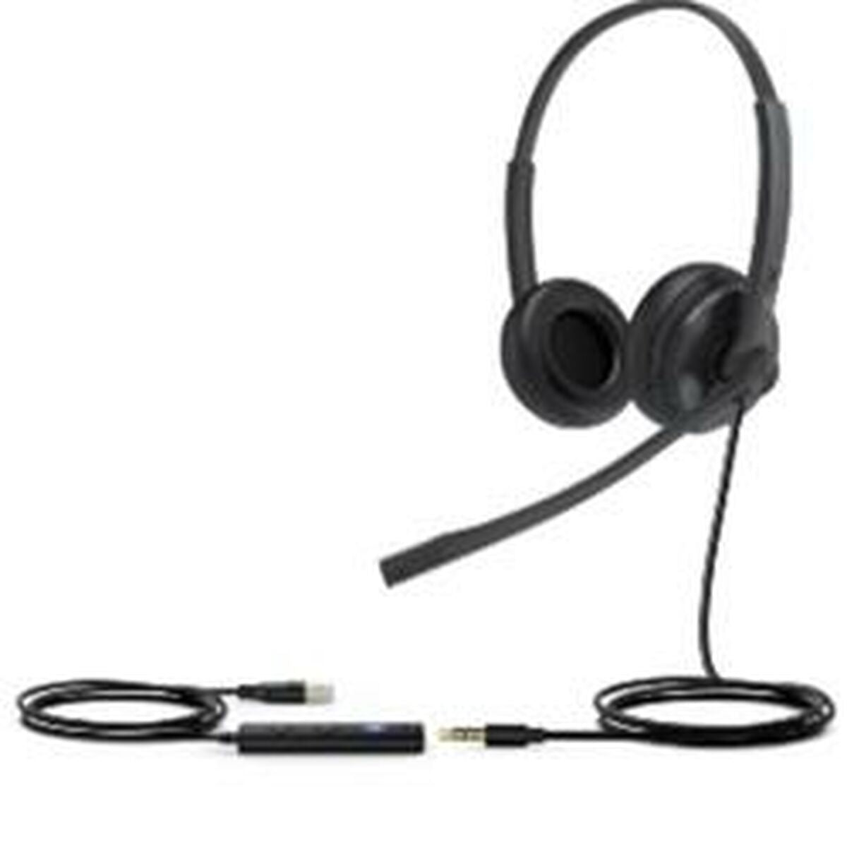 Headphones with microphone Yealink UH34 SE DUAL TEAMS Black