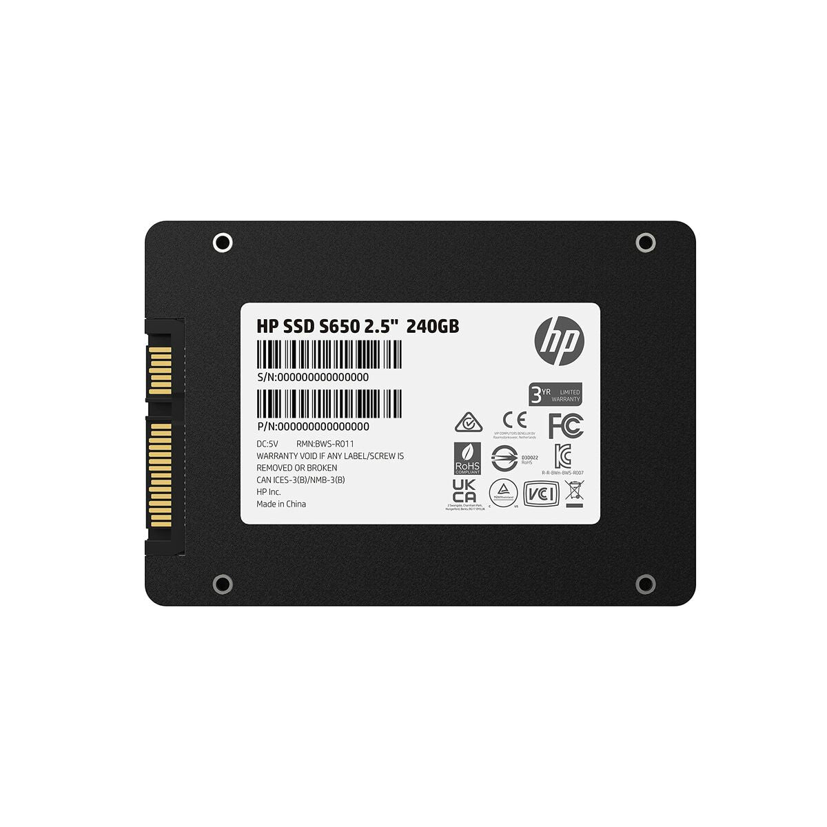 Hard drive HP 345M8AA 3.5" 240GB SSD 240GB SSD 480GB SSD