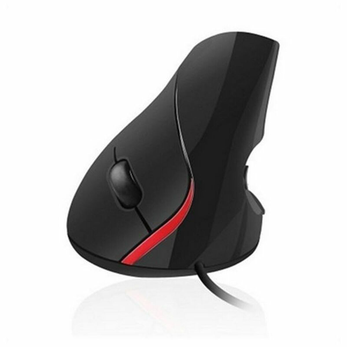 Ergonomic optical mouse Ewent EW3156 1000 dpi USB Black Red/Black