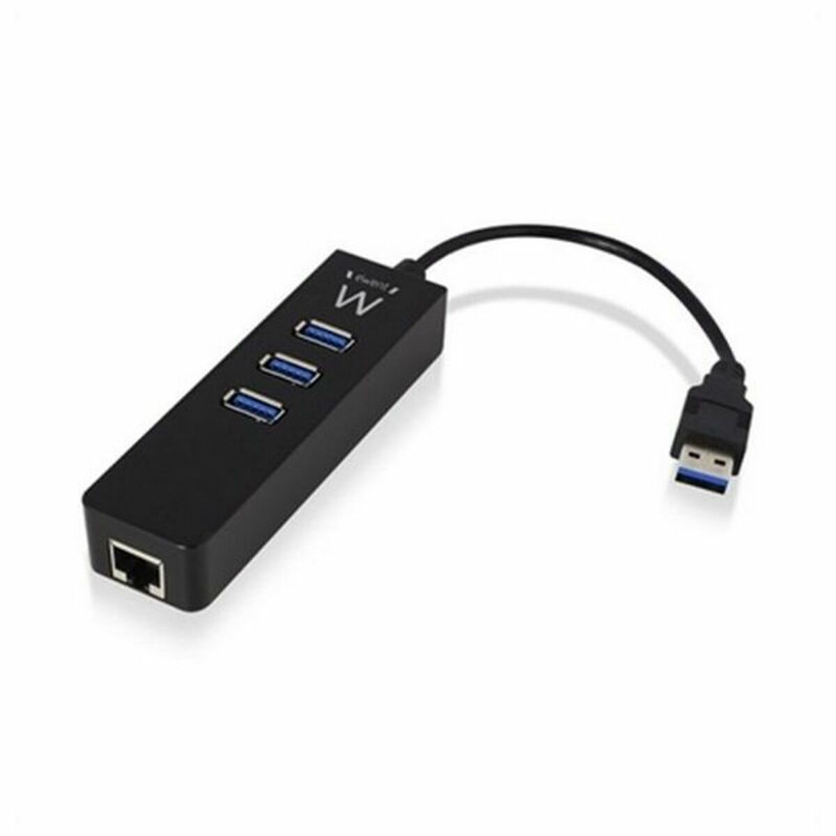 Hub USB Ewent AAOAUS0127 3x USB 3.1 RJ45 Plug and Play