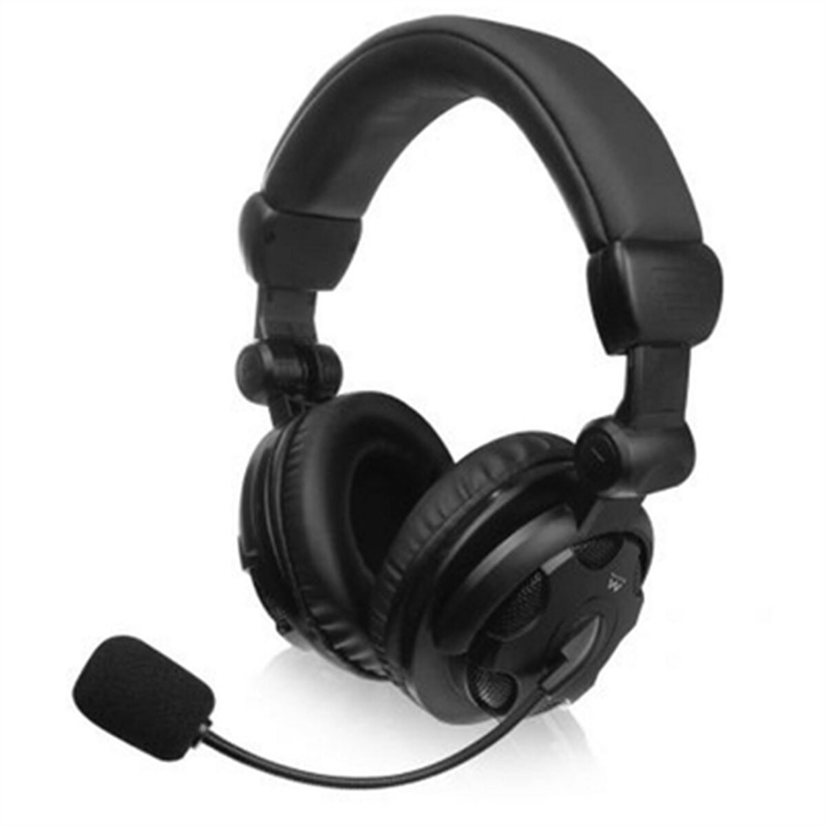 Headphones with microphone Ewent Heron Studio Black