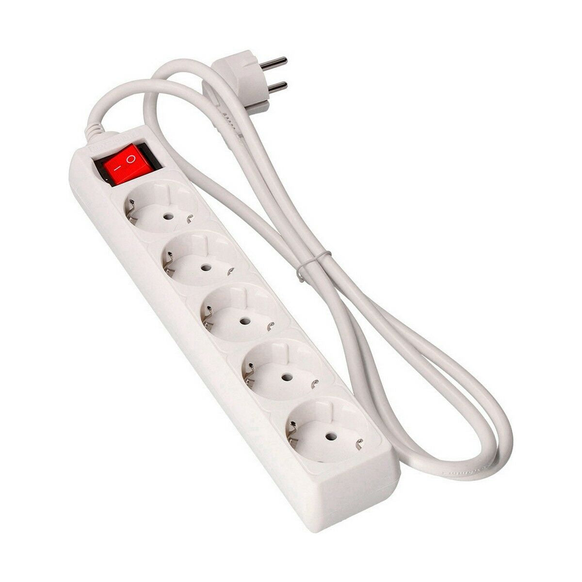 Power strip with 5 sockets and switch EDM Schuko (1.5 m)