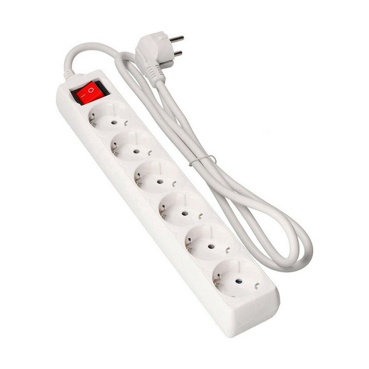 Power strip with 6 sockets and switch EDM Schuko (1.5 m)