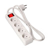 Socket strip with 4 sockets with switch EDM Schuko (5 m)