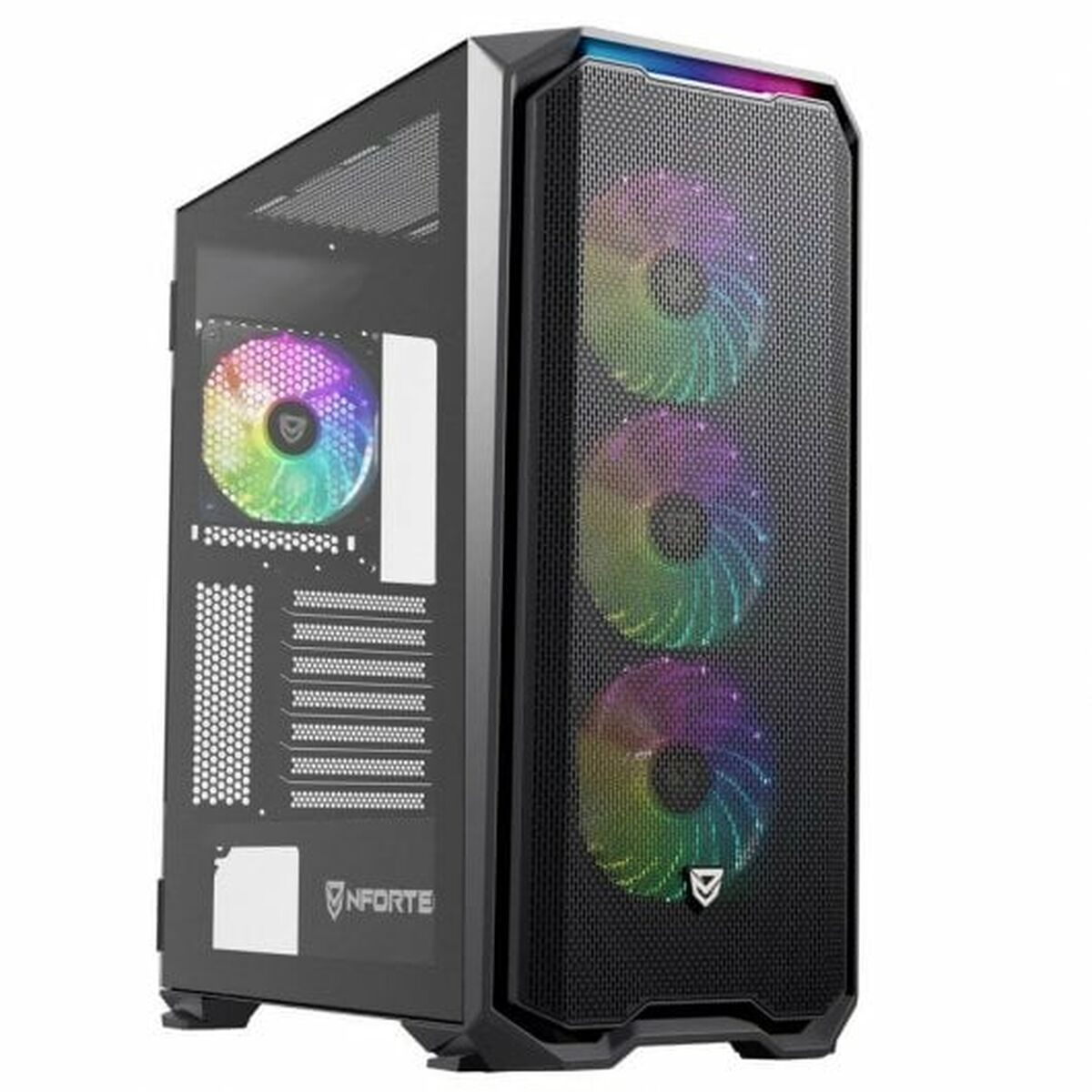 ATX Semi-Tower Case Nfortec Krater X Black