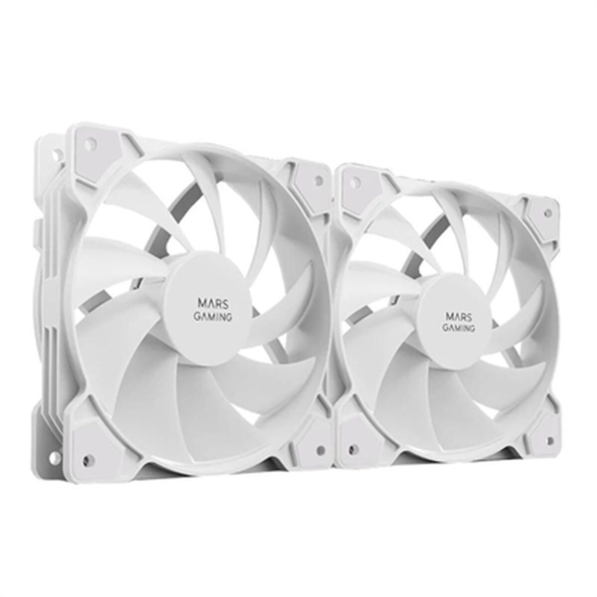 Box fan Mars Gaming MFPROX2W White 2 pieces Ø 12 cm