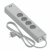 Power strip with 4 sockets without switch Calex USB x 2