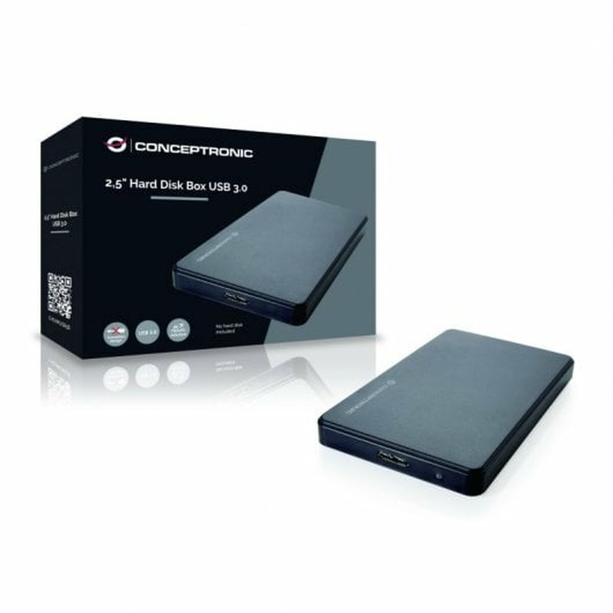 Gehäuse für die Festplatte Conceptronic Grab´n´GO Mini Schwarz USB USB 3.0 USB x 1