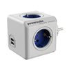 Cube with socket connection Power Cube Allocacoc USB White