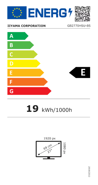 Full HD Monitor Iiyama G-MASTER GB2770HSU-B5 27" 165Hz 0,8ms