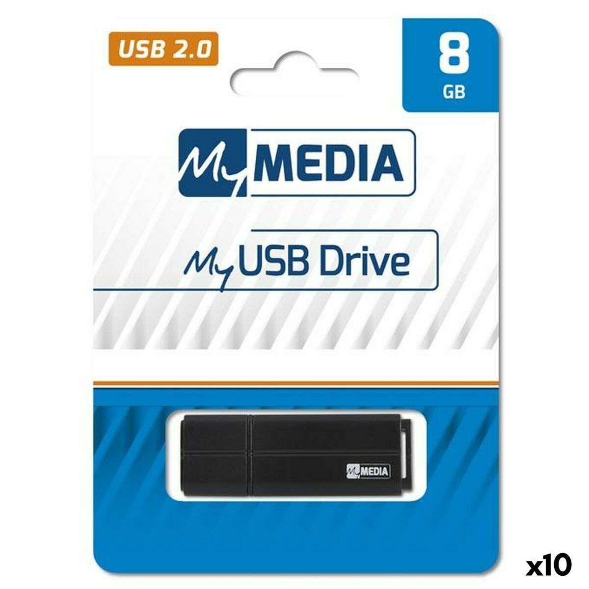 USB Pendrive MyMedia Schwarz 8 GB