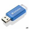 USB Pendrive Verbatim V DataBar Blue Black 64GB