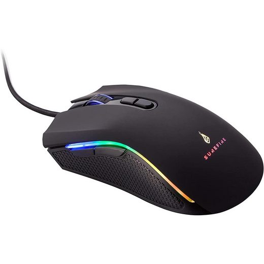 Kabelgebundene Gaming Maus mit Beleuchtung Surefire Hawk Claw 6400 dpi