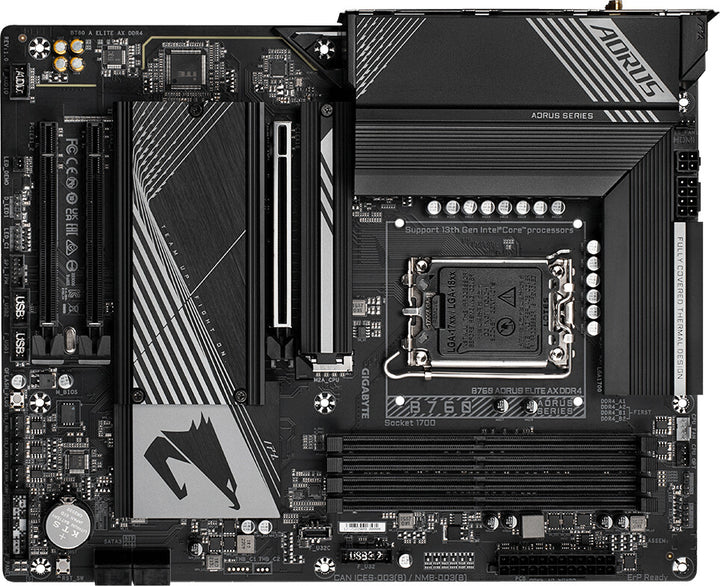 Socket 1700 Mainboard/Motherboard GigaByte B760 Aorus Elite AX DDR4 WiFi LGA1700