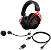 HyperX Cloud Alpha Wireless Wireless Gaming Headset with Microphone (Black-Red)