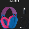 Kunterbuntes Kabelloses Funk Gaming Headset mit Mikrofon Logitech G435 Lightspeed Bluetooth